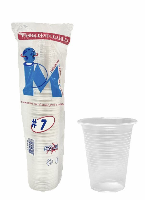 Vaso transparente 7 onzas x50