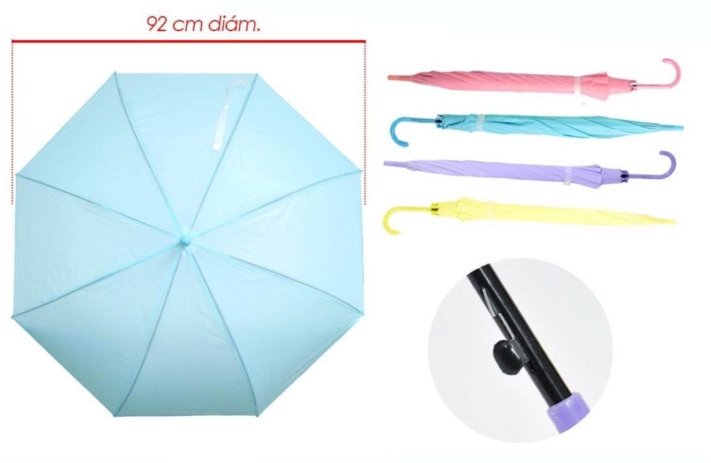 Sombrilla infantil plastica fondo entero 