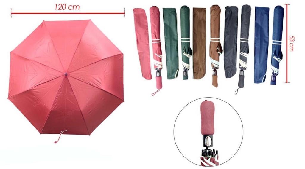 Sombrilla dama presidencial automatica f.entero 120CM 