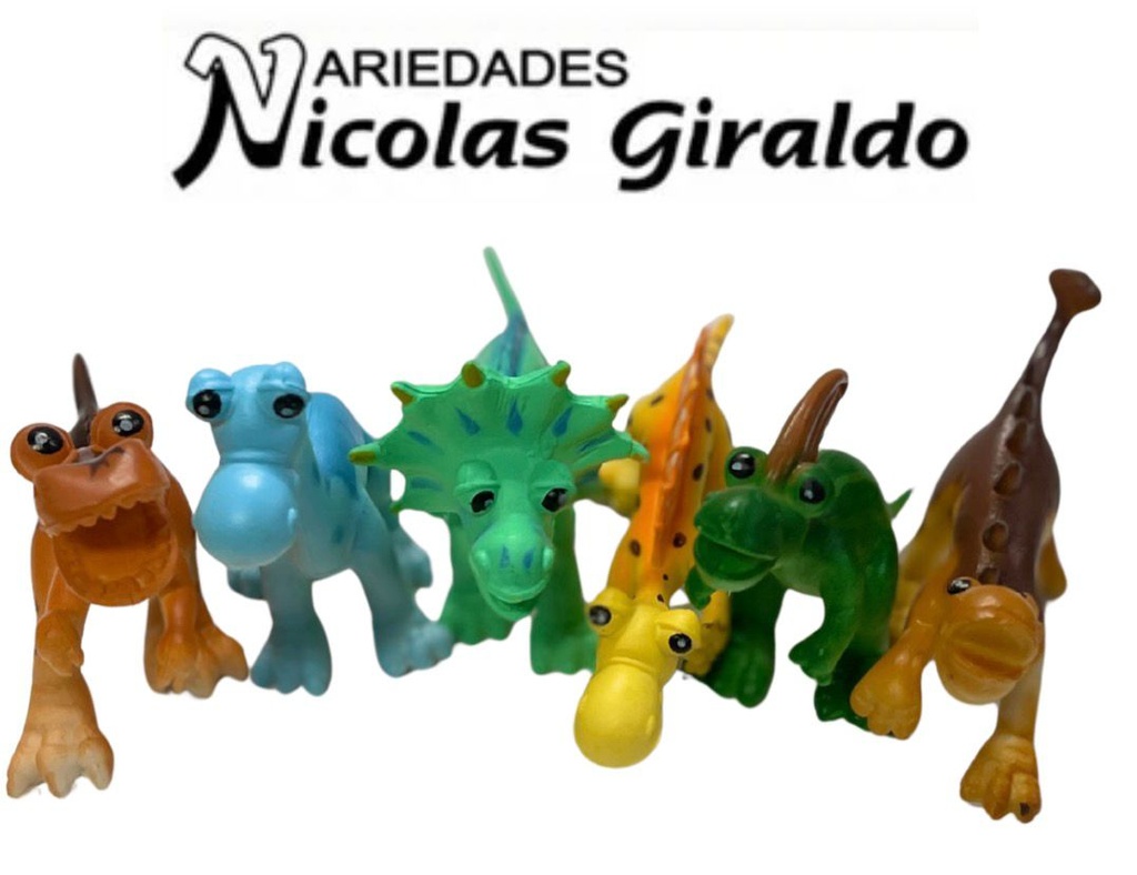 Animal dinosaurio caricatura x6 