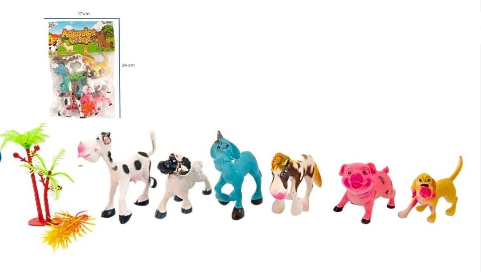 Animal domestico caricatura x6   
