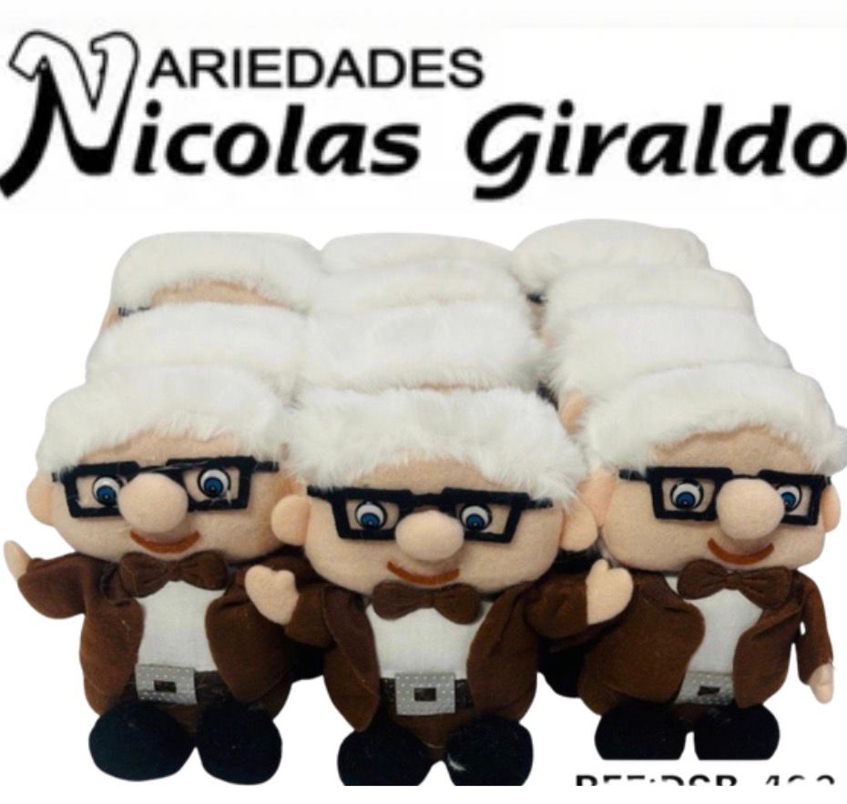 Peluche viejitos hombre mini x12 unidades
