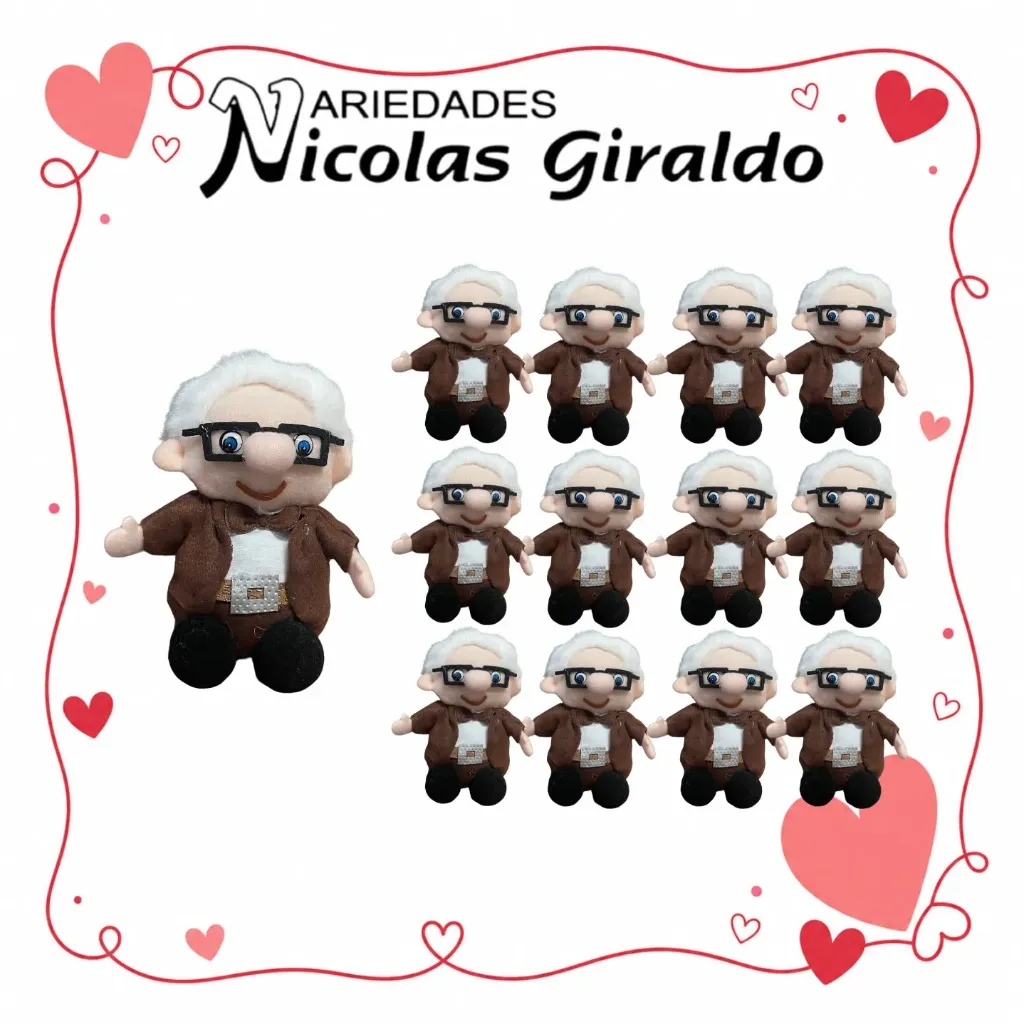 [DSB-490-1] Peluche viejitos hombre mini x12 unidades