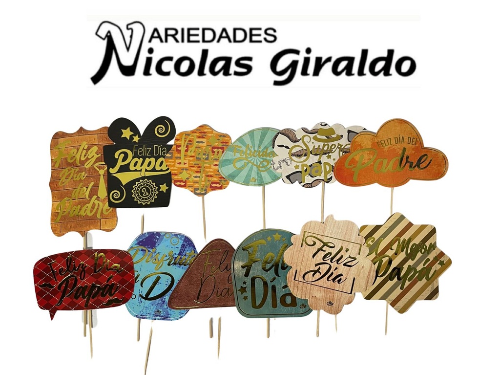 Pin piropo x12 cmf estampado 
