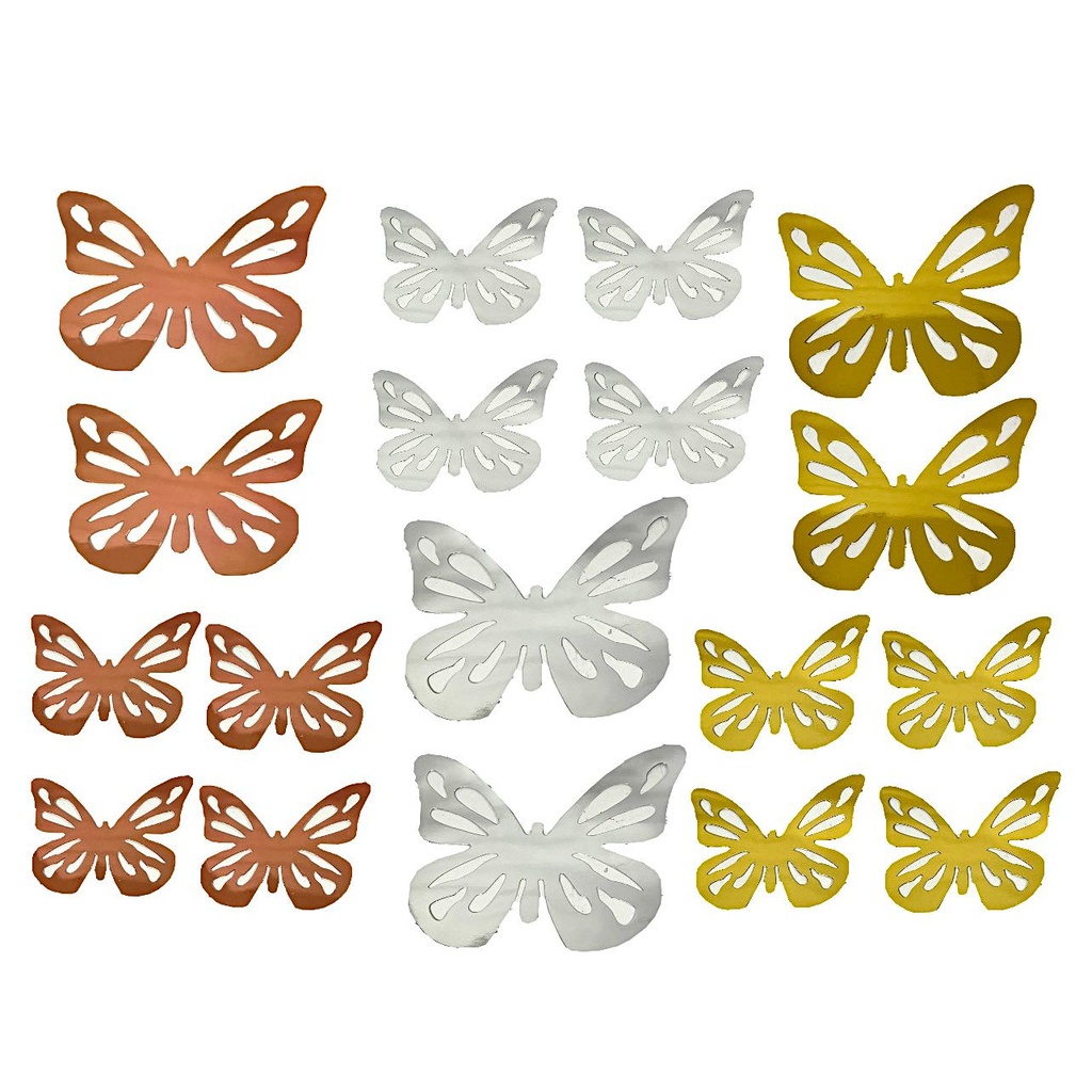 Mariposa troquelada grande 