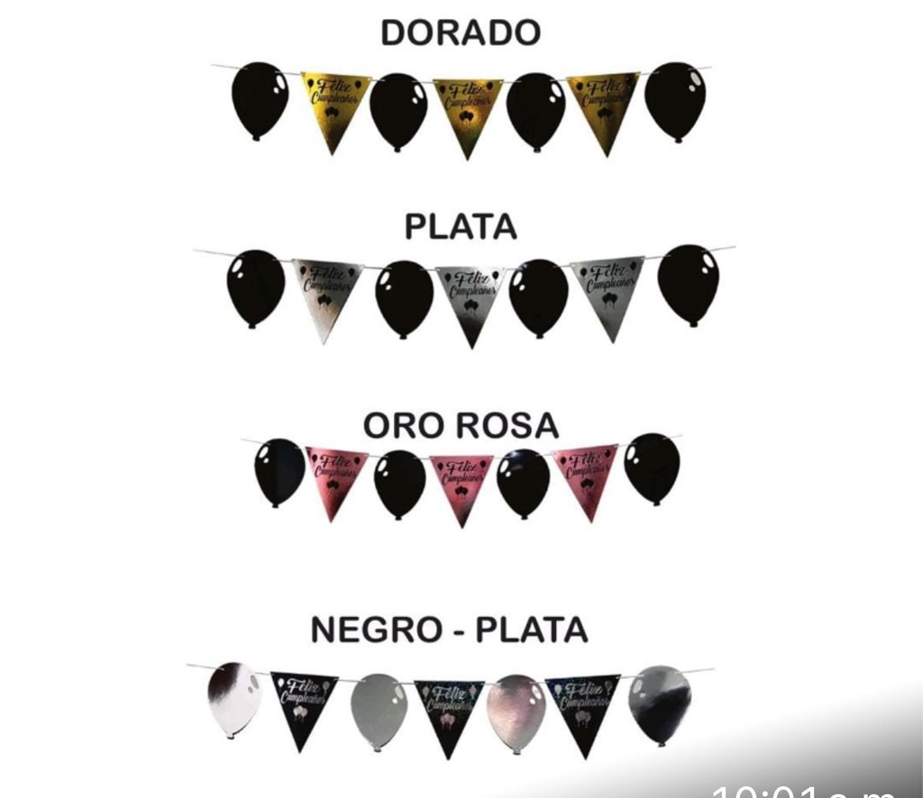 [MF1003] Banderin feliz cumpleaños 