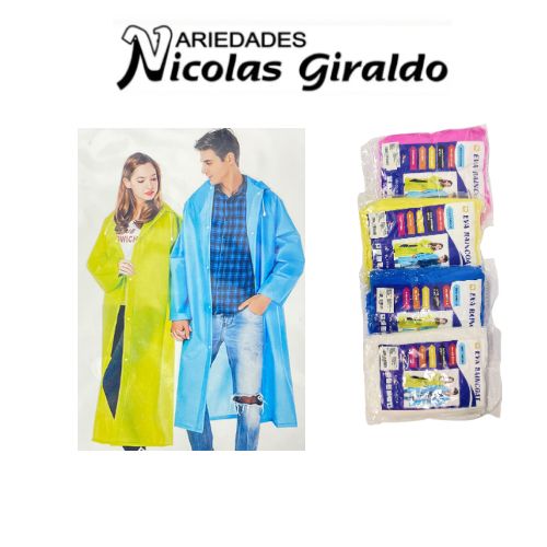 (PTF-257)Capa impermeable adulto economica 