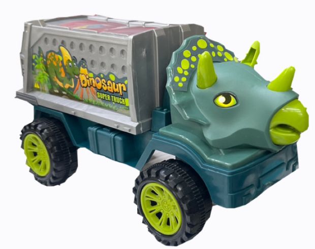 Carro dinosaurio grande basura