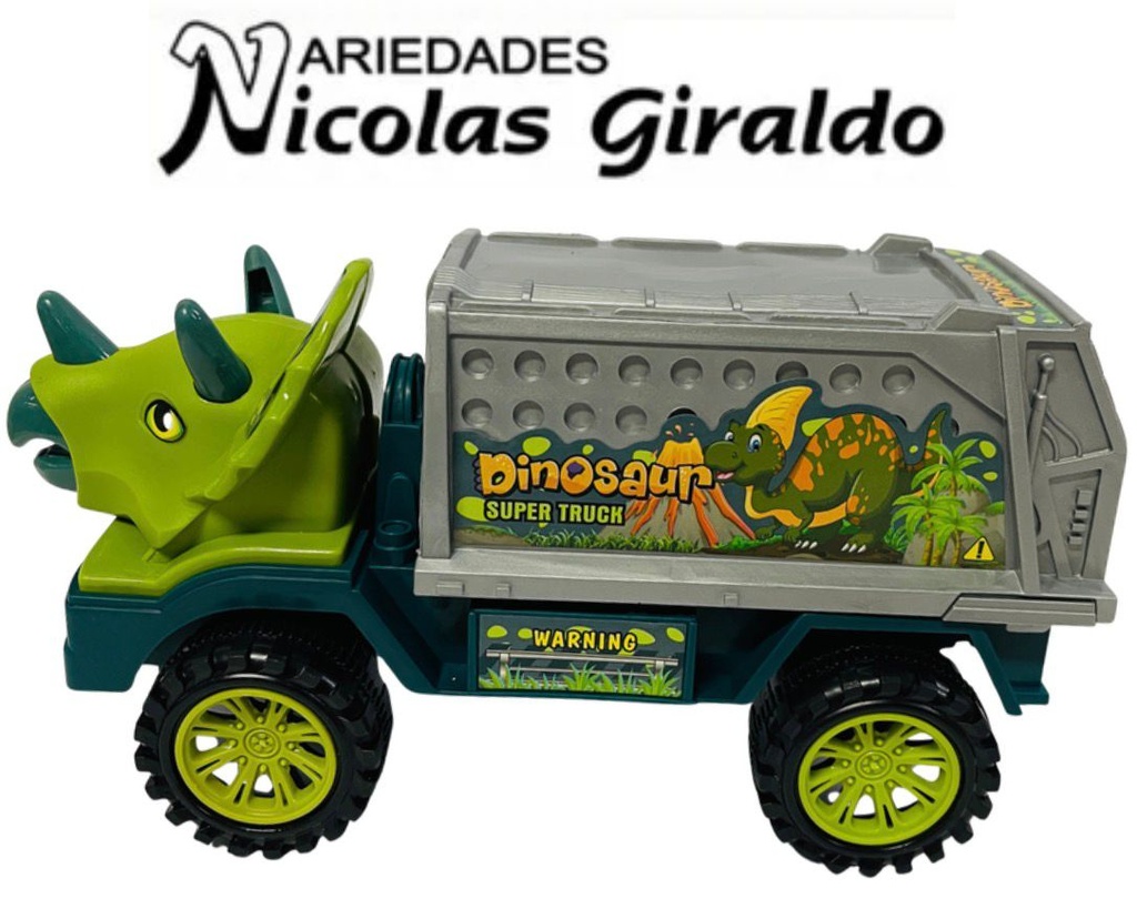 [CA452] Carro dinosaurio grande basura