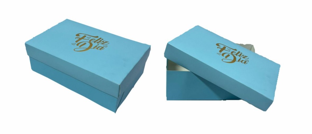 Caja ancheta pastel feliz dia M&D