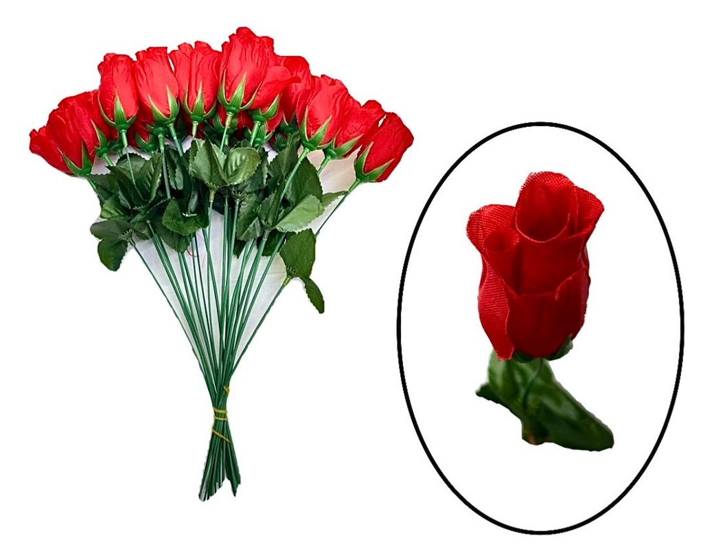 Rosa roja x20 sencilla 