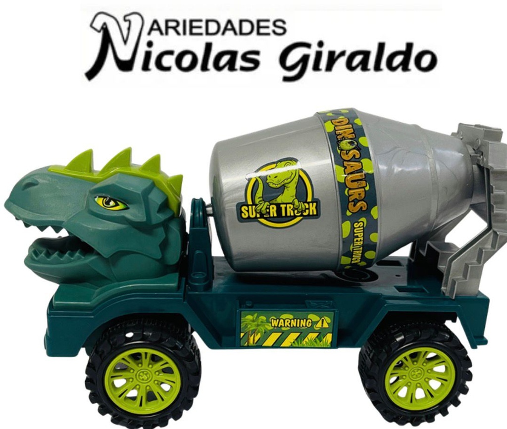 Carro dinosaurio grande mezclador