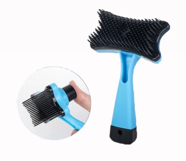 Cepillo mascota plastico bota pelo carton  