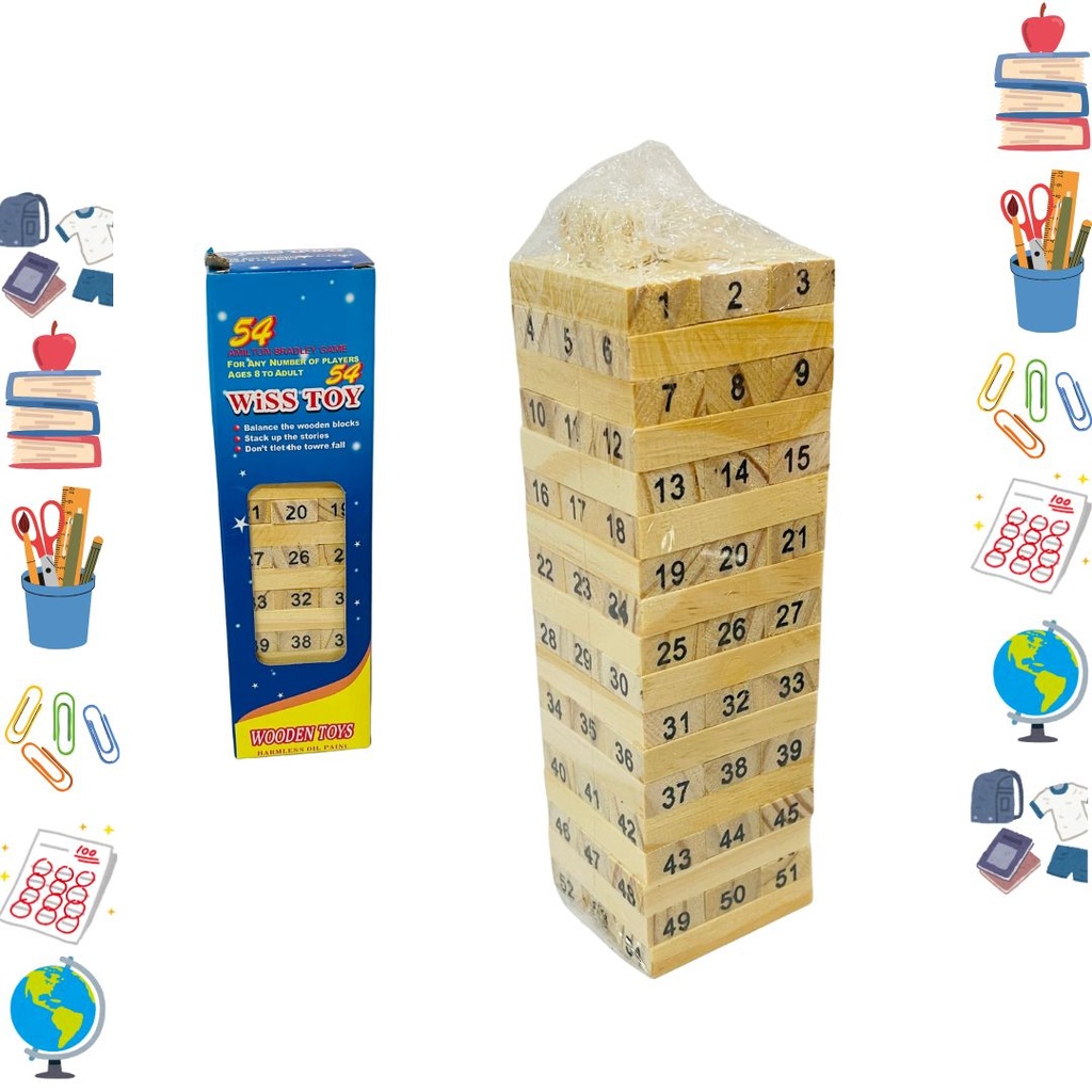 Didactico jenga pequeña numeros