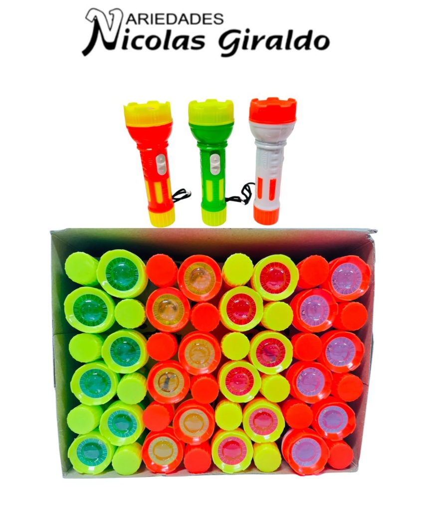 [PT28534] Llavero linterna neon mediana caja x48 
