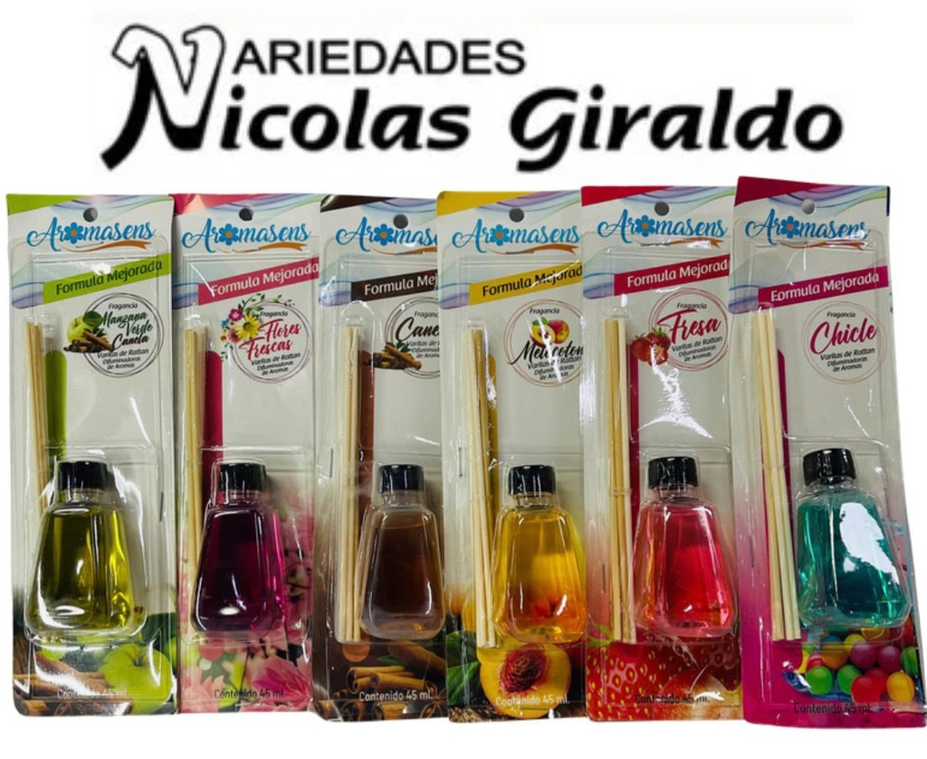 [P8-042] Aromatizante palitos paquete x12