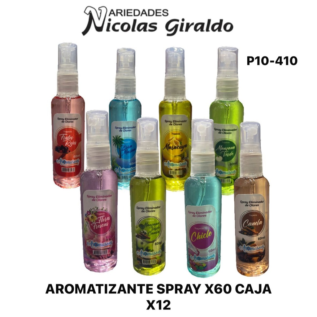 Aromatizante spray x60 caja x12