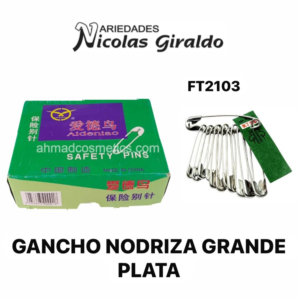 Gancho nodriza grande plata (FT2103)