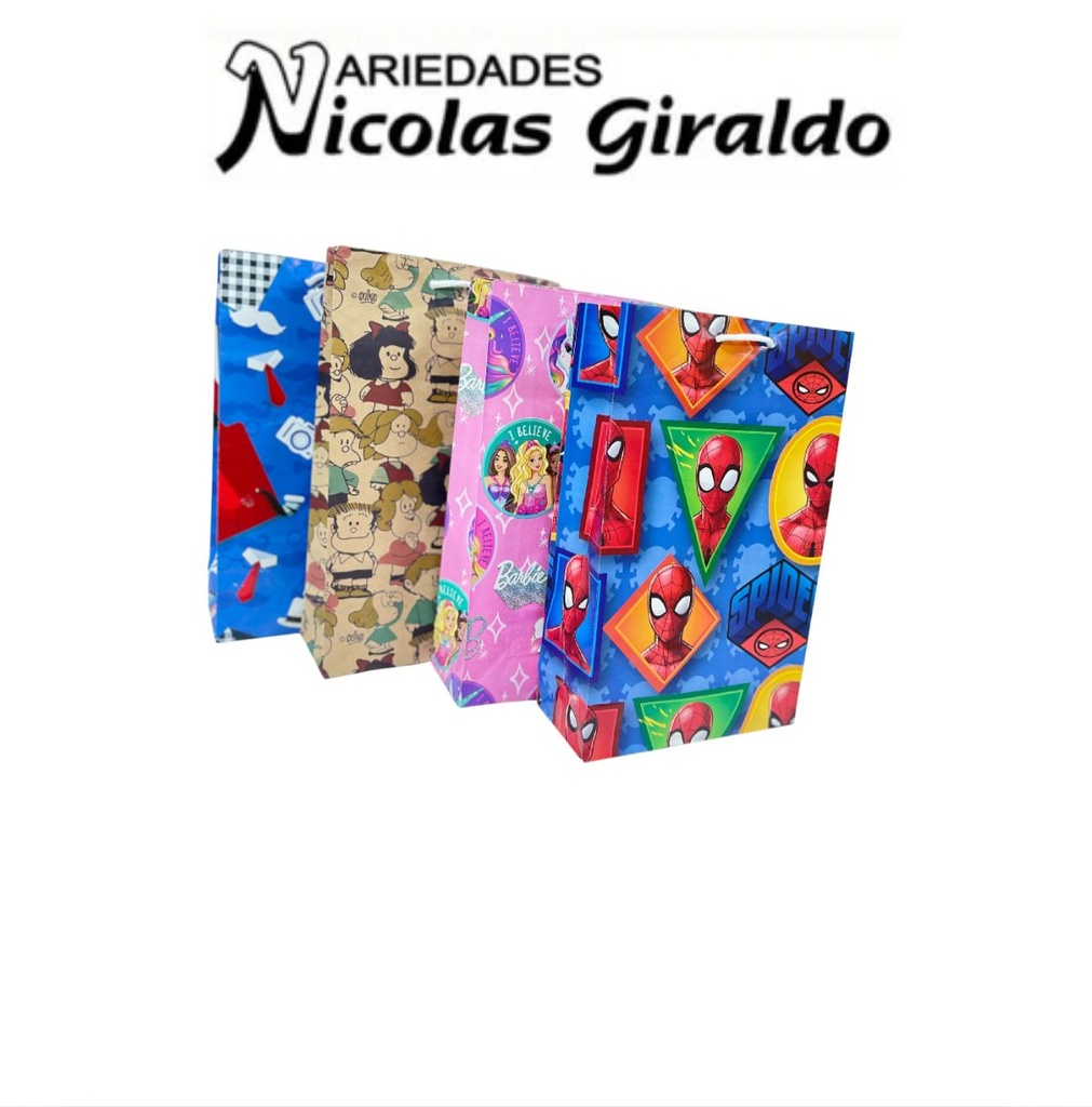 Bolsa regalo mediana sencilla bolsa x25 