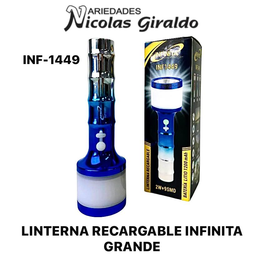 Linterna recargable infinita grande