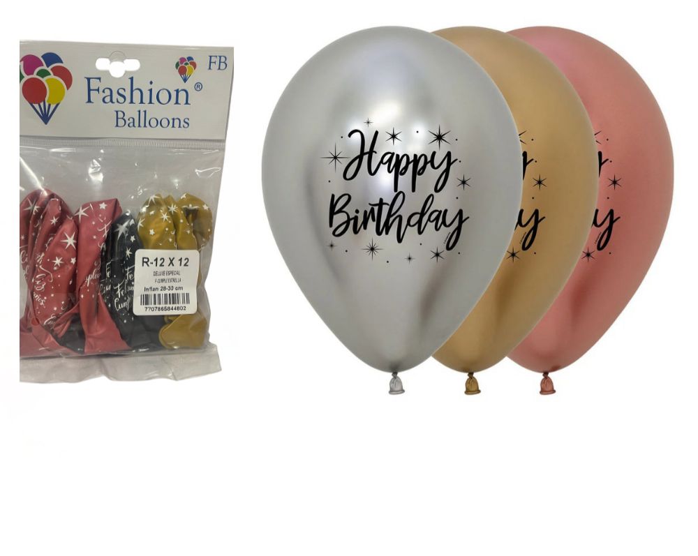 (849975)Bomba fashion estampada R12x12 f.cumple deluxe  