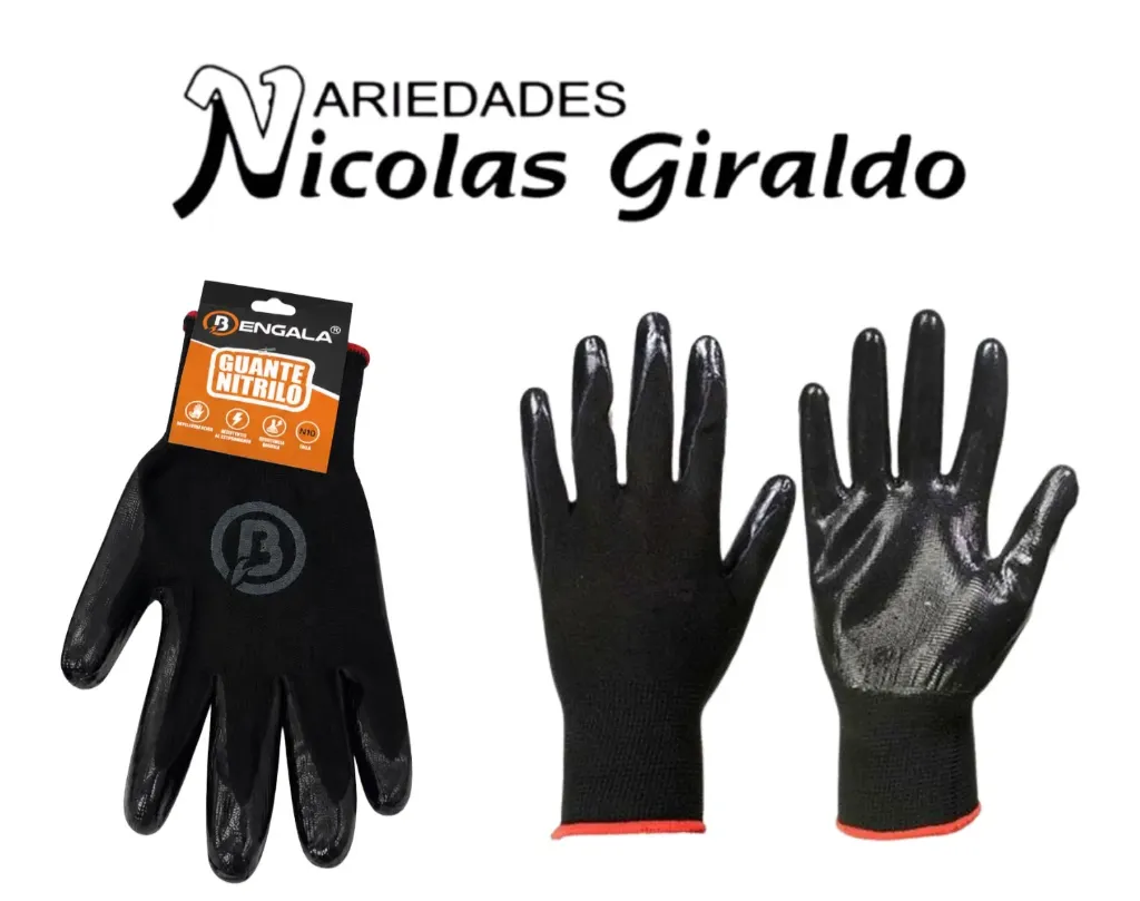 Guante nitrilo paquete x12  