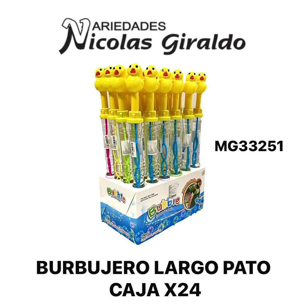 Burbujero largo pato caja x24  