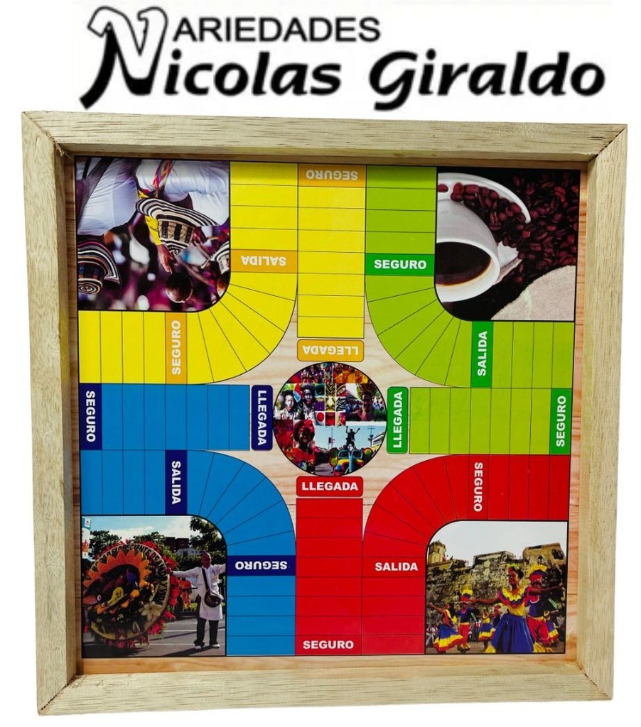 Parques 4 puestos marco madera