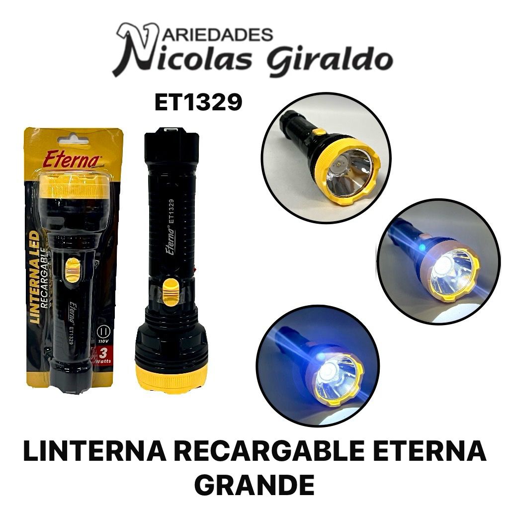 Linterna recargable eterna grande 