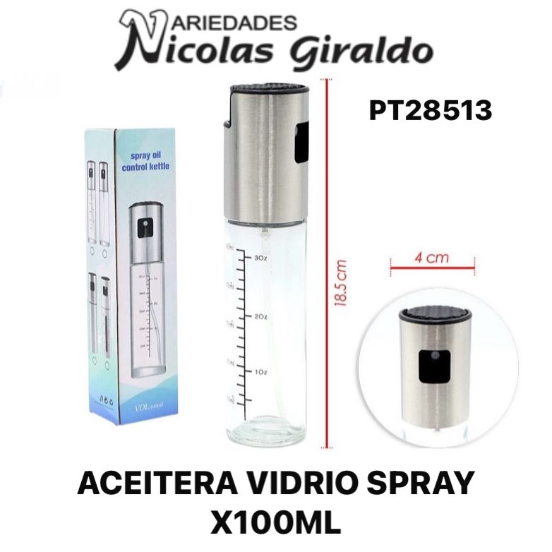 Aceitera vidrio spray x100ml 