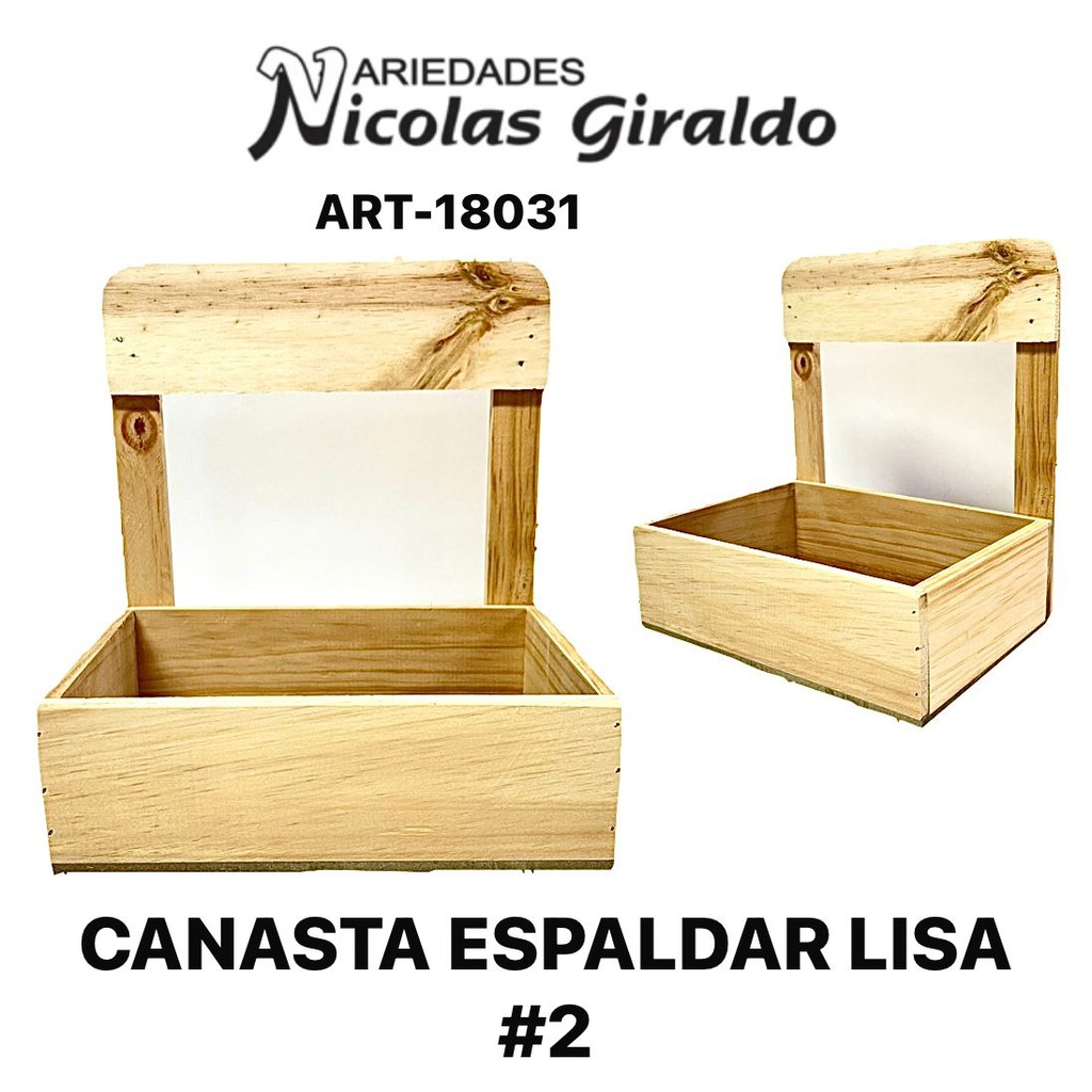 Canasta espaldar lisa #2