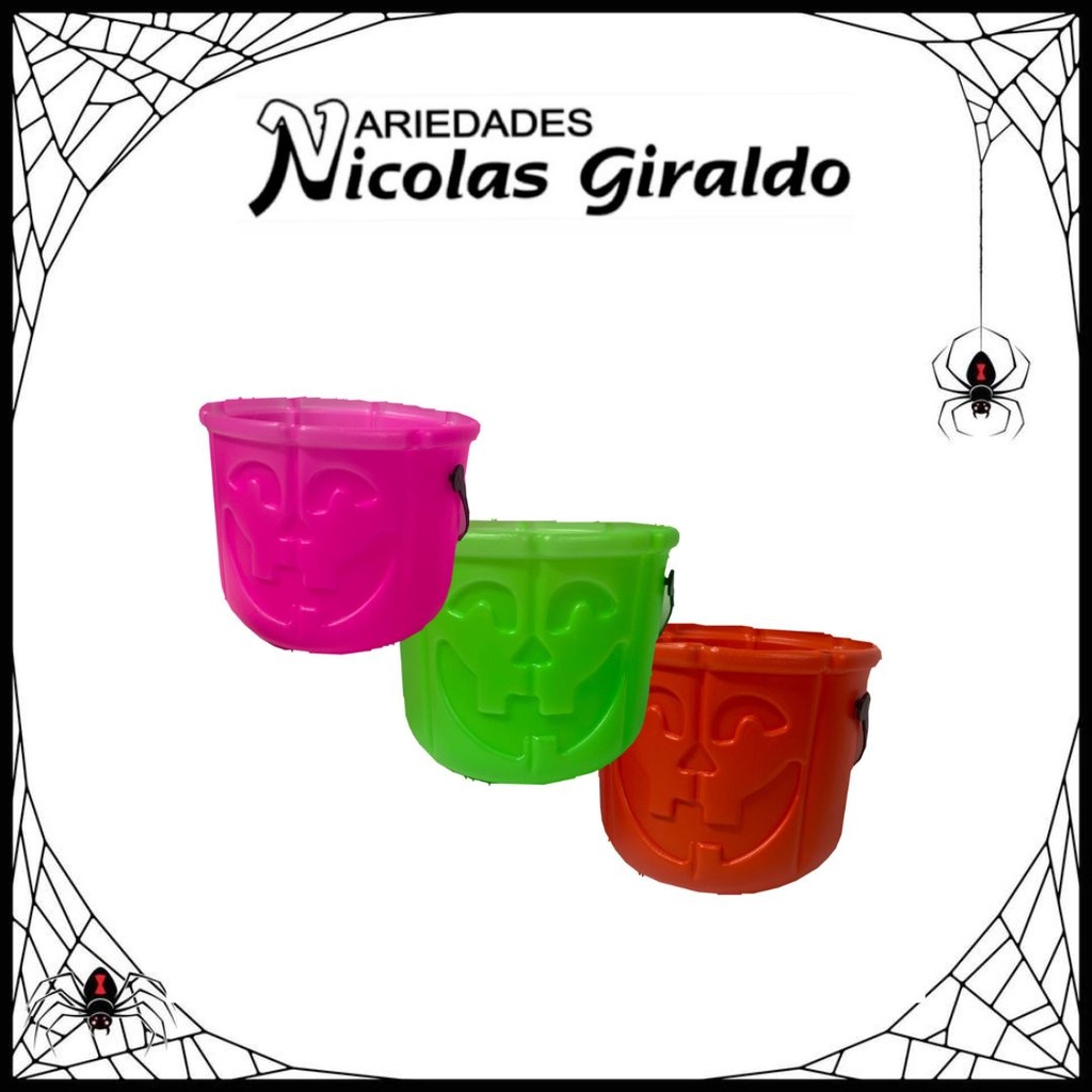 Balde halloween grande color 