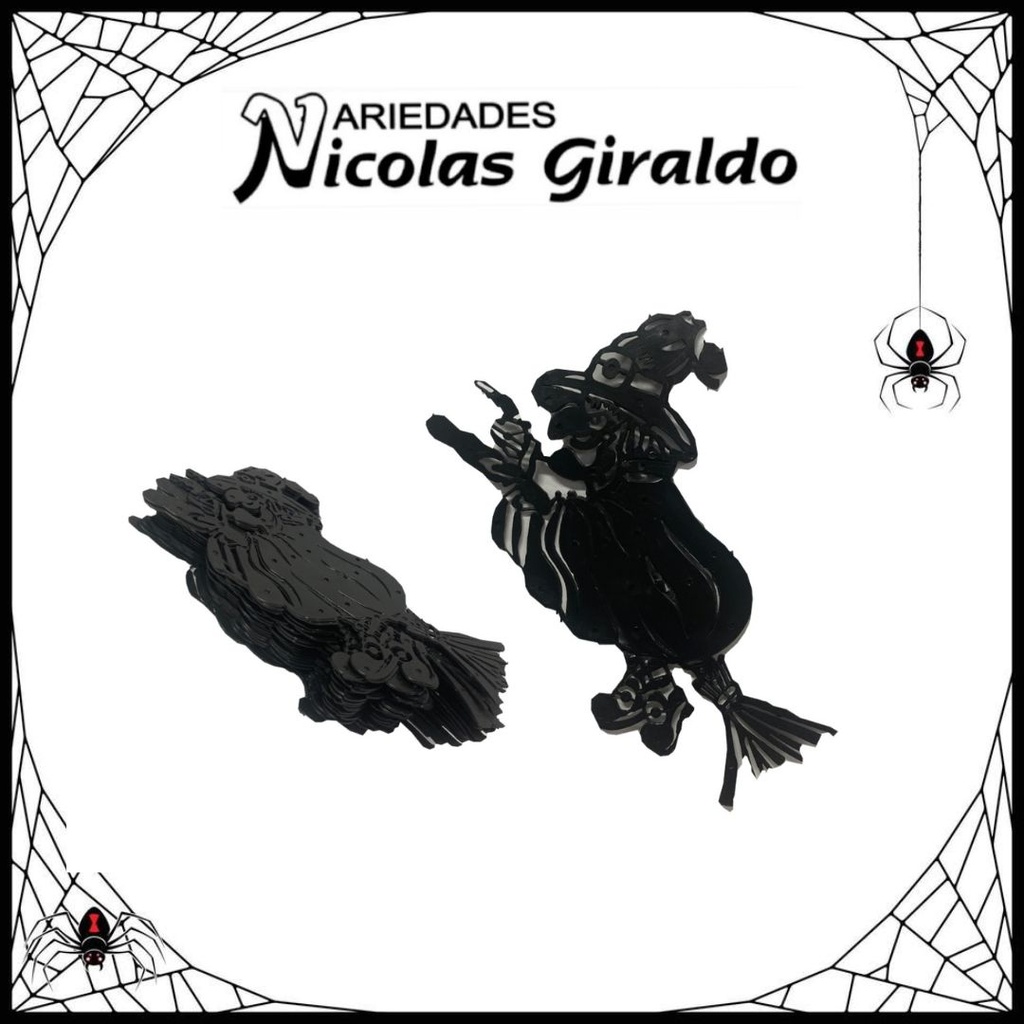 Bruja plastico x50 hallowwen