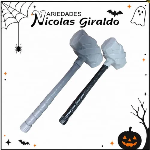 Martillo halloween plastica soplada