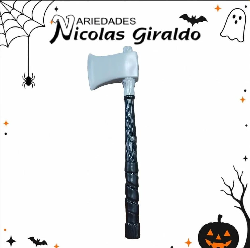 Hacha halloween plastica soplada