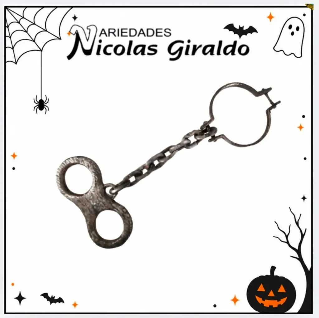 [BH-020] Set cadena peso cuello brazos halloween