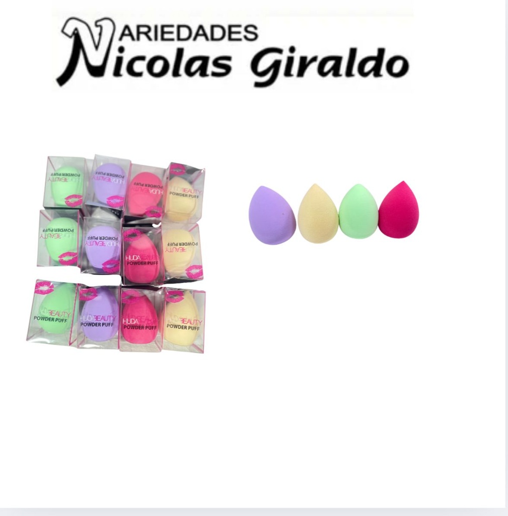 Pomo maquillador gota en acetato PQT X12