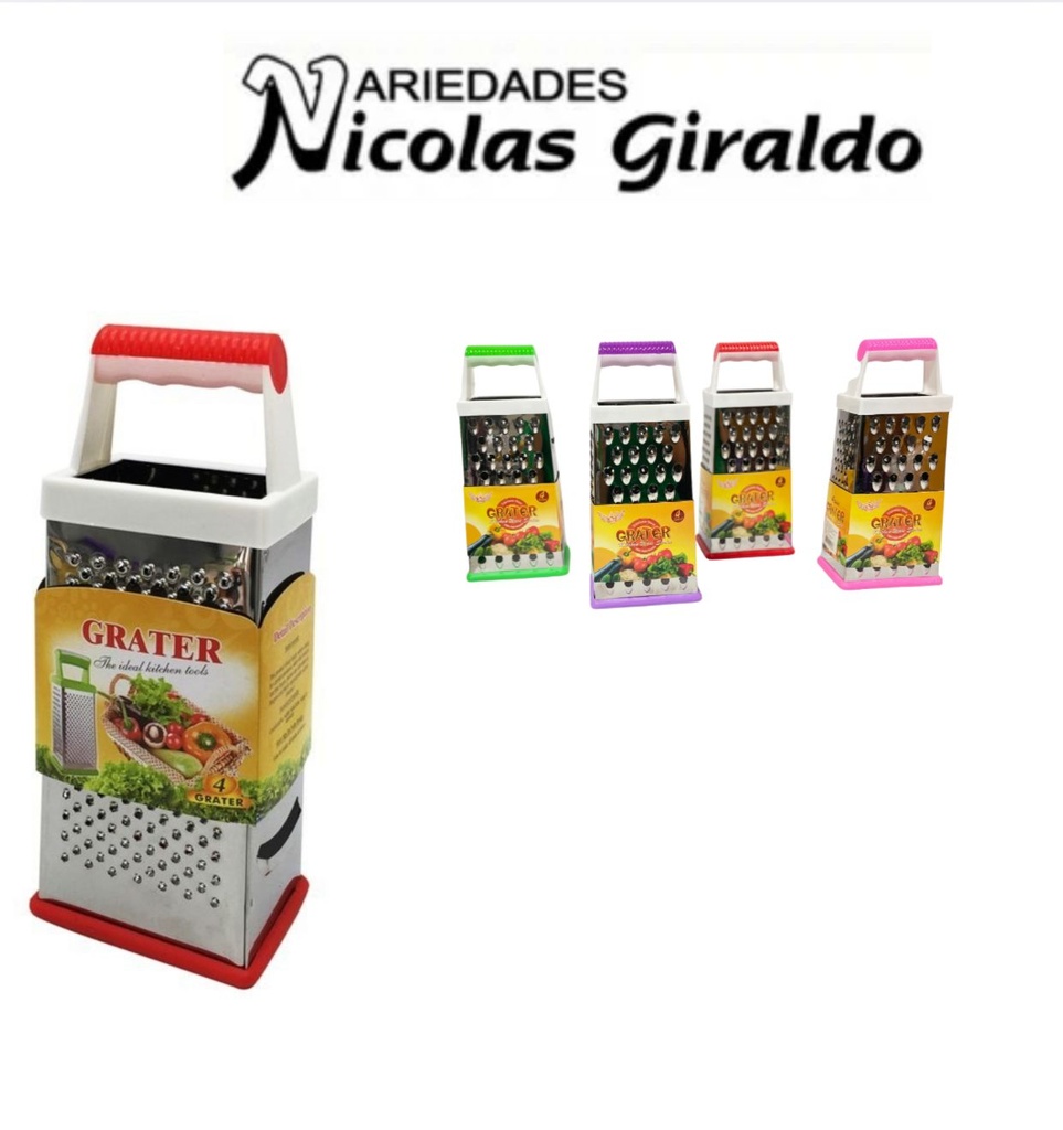 Rallador 4 caras metal fino 24CM 