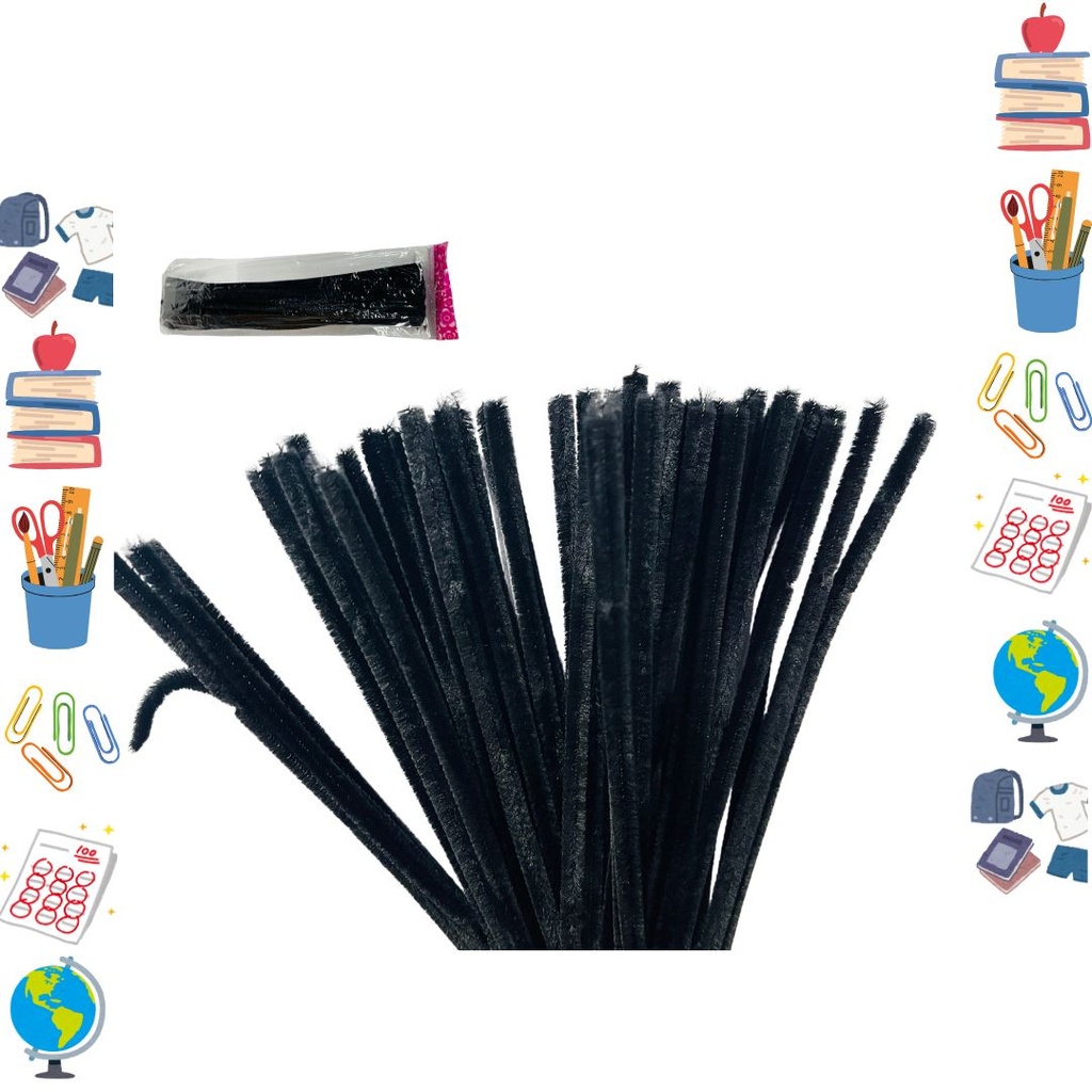 Limpia pipas escolar x50 negro 