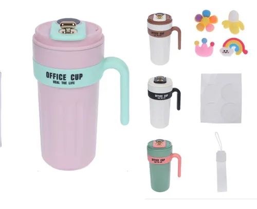 Termo metal fino temperatura office cup 