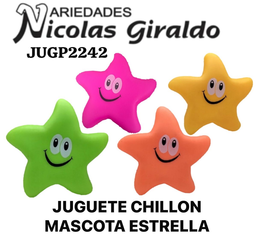 [JUGP2242] Juguete chillon mascota estrella