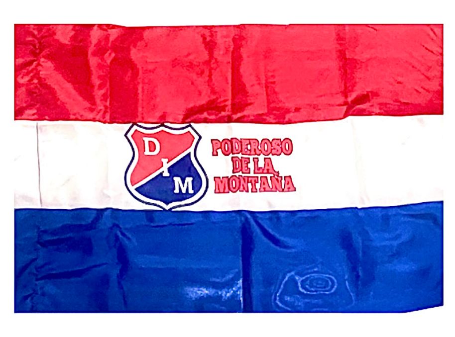 Bandera medellin pequeña con escudo 50x75 
