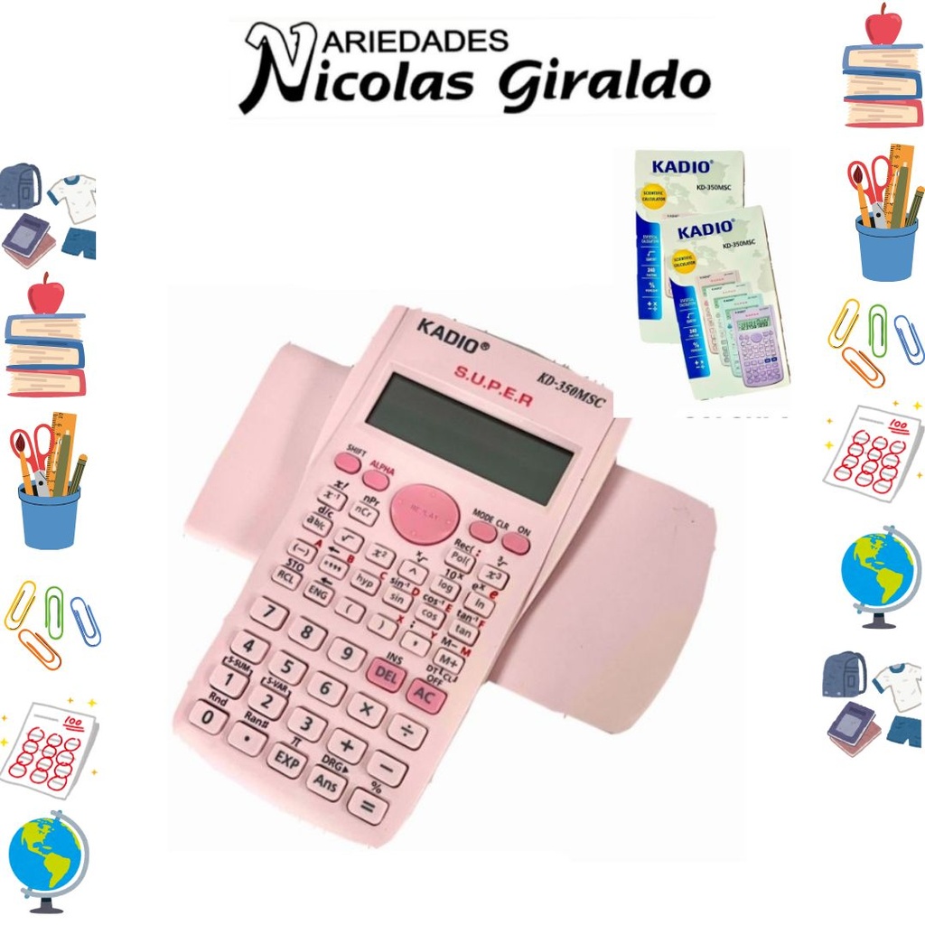 Calculadora kadio cientifica color (KD-82MSC) 