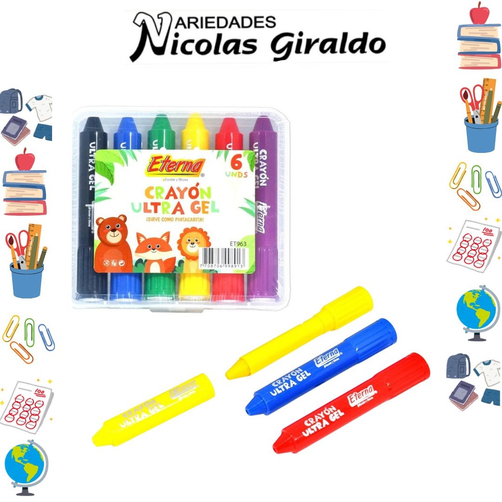 [ET963] Crayola eterna ultra gel x6