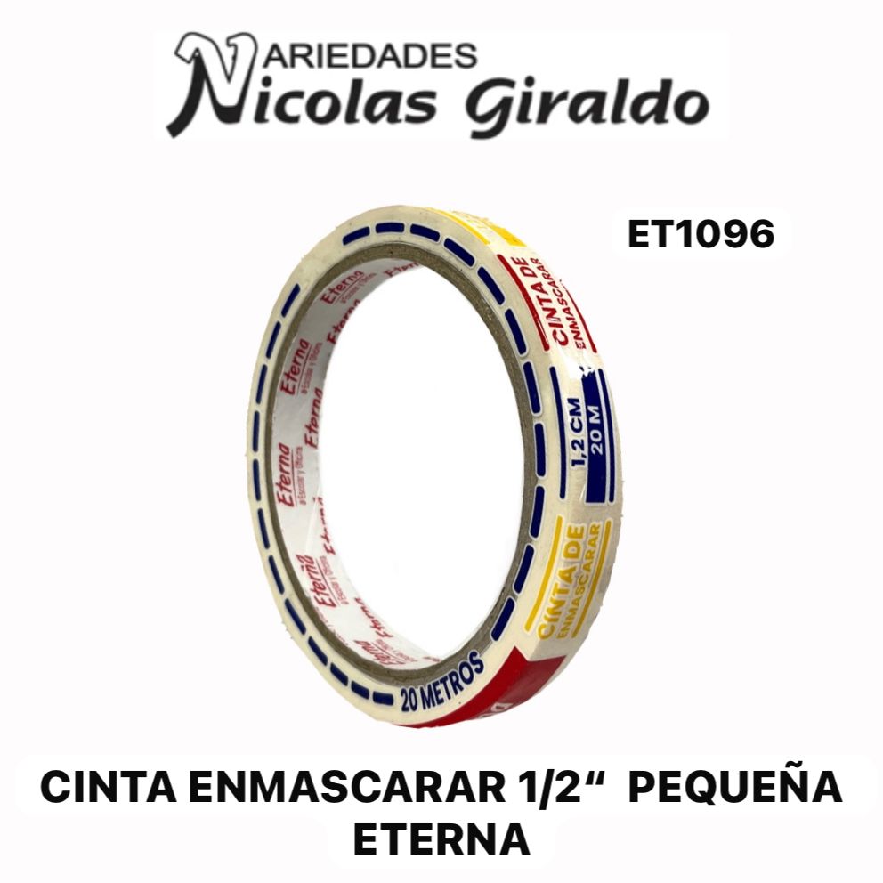 Cinta enmascarar 1/2 " pequeña eterna