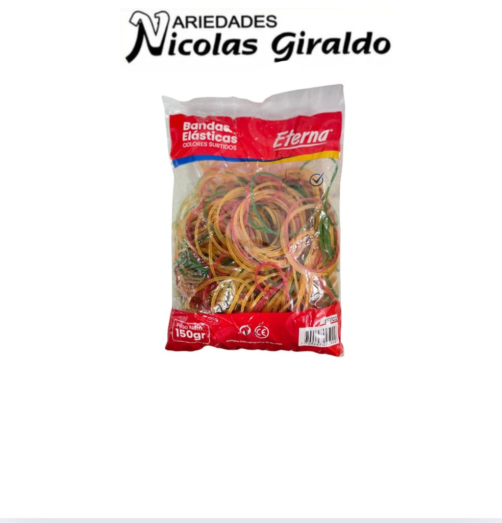 Paquete caucho banda eterna x150 gm