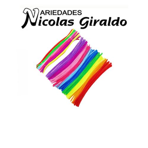 Limpia pipas escolar x100 surtido en colores 