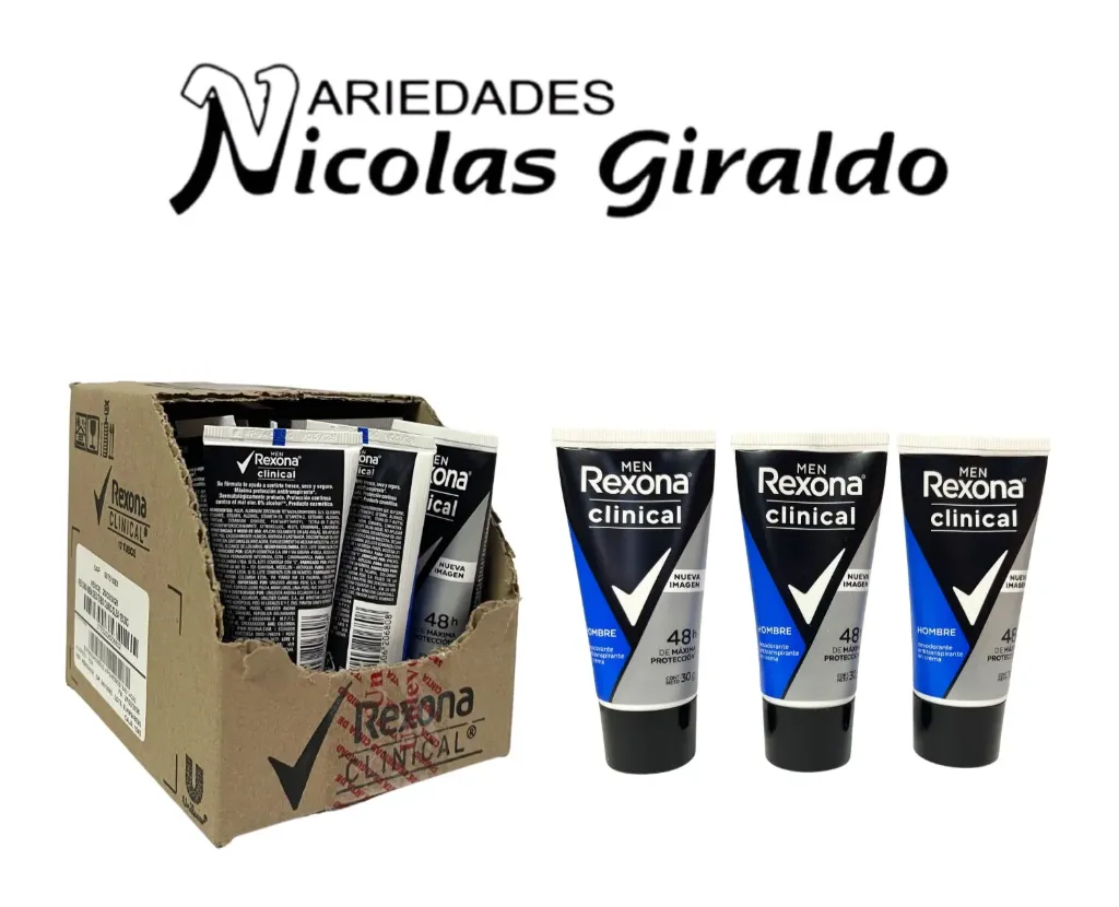Desodorante rexona clinical hombre colapsible  CJ X12
