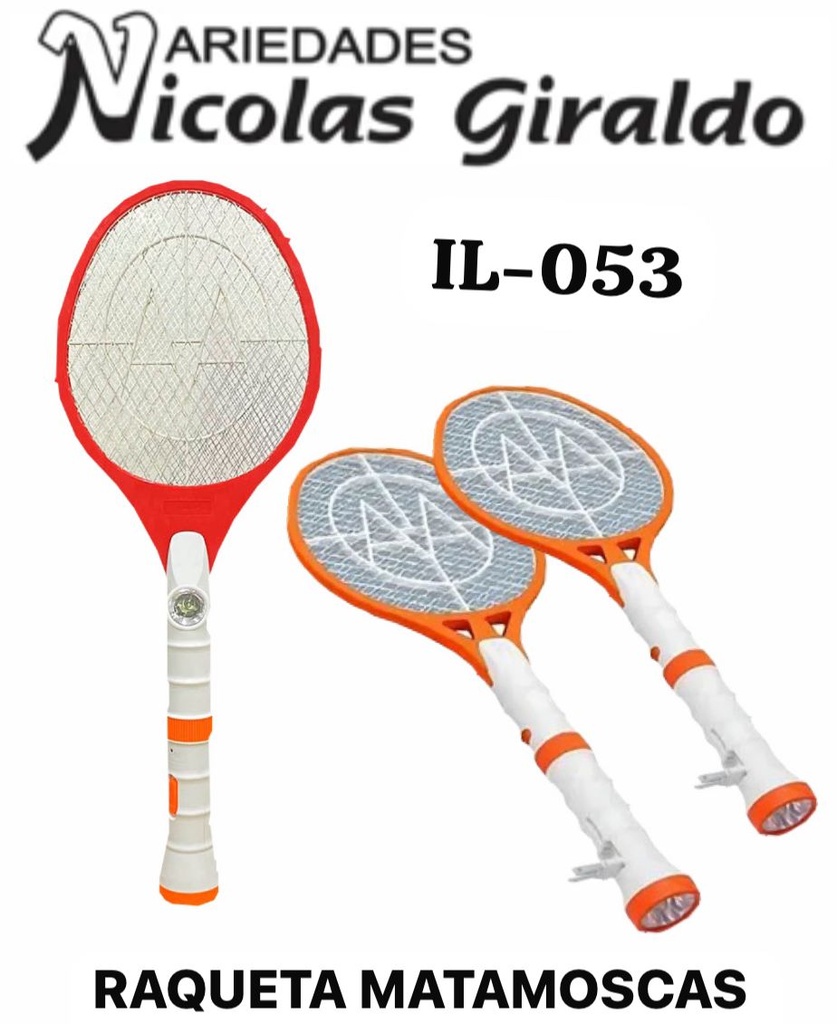 Raqueta matamoscas recargable llumatic