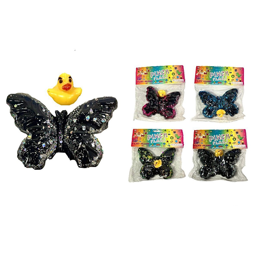 Squizzy mariposa negra fino en bolsa 